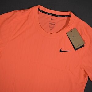Nike Court Dri-FIT ADV Slam Tennis Top Bright Mango Large Slim Fit HM6710-873